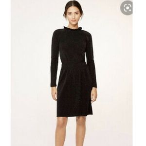 Tory Burch Isabelle Metallic Black Dress XL NEW